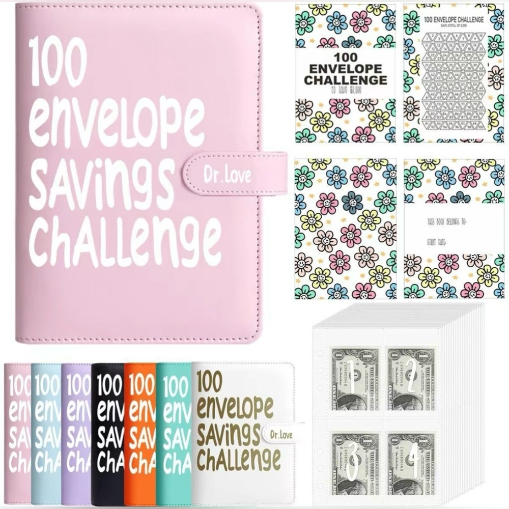 100 Envelope Savings Challenge & Pen Wrap Handcrafted Fashion unbranded random - Picture 10 of 14